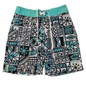 Rusty Mens Teal Recycled Material Board Shorts, Rusty Mens Swimwear, Rusty 151